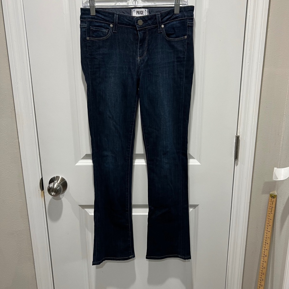Paige Womens Denim Jeans Dark Wash Bootcut Size 27